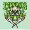 Cc02ad stock vector smoking skull cannabis joint illustrations for your work logo mascot merchandise t shirt stickers 450w 1928774897 (1).
